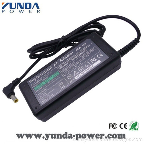 Laptop Power Adapter for Sony 16V 4A Notebook Charger 5.5mm*3.0mm